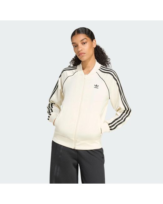 Adidas Natural Adicolor Sst Satin Track Top