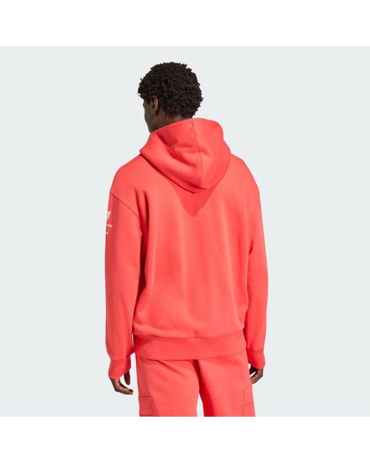 Adidas Red Paralympicsgb Graphic Hoodie for men