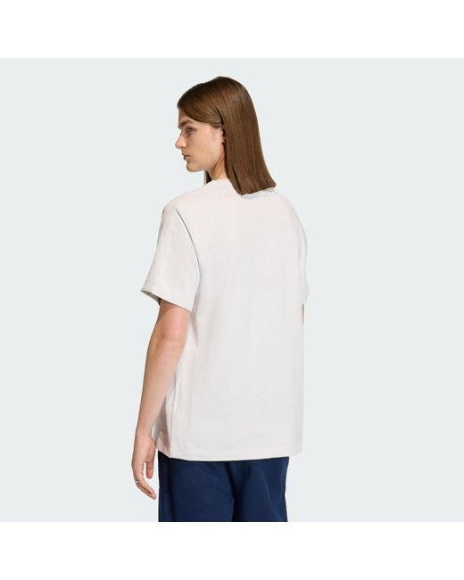 Adidas White Premium Essentials T-Shirt for men
