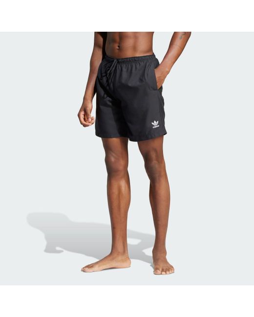 Adicolor 8-Inch Pantaloncini Da Bagno di Adidas in Black da Uomo