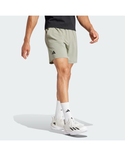Adidas Originals Blue Club Tennis Stretch Woven Shorts for men