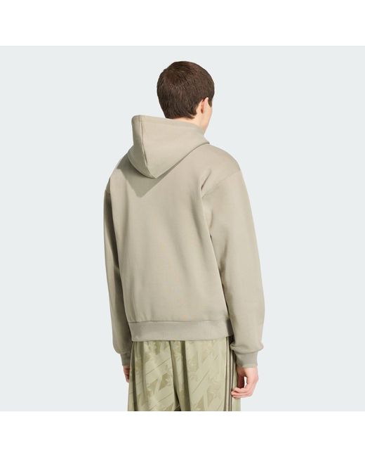 Adidas Natural Mono Hooded Sweat for men