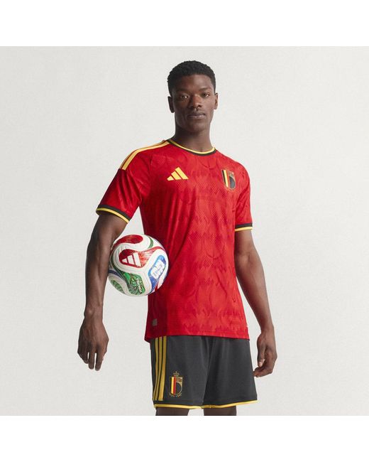 Adidas Red Belgium 26 Home Authentic Jersey for men