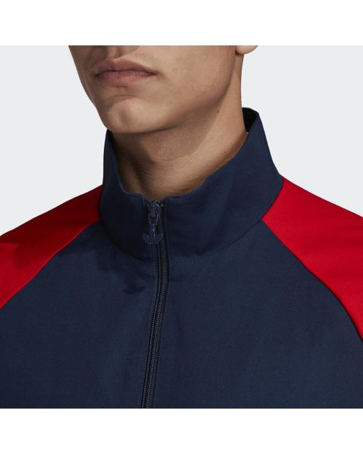 adidas Arsenal Trefoil Quarter-zip Track Jacket in Blue for Men | Lyst UK