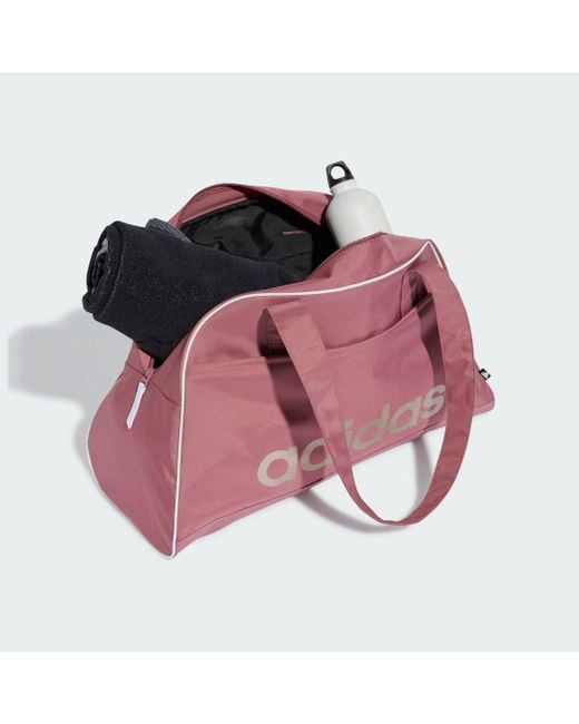 Adidas Pink Linear Essentials Bowling Bag