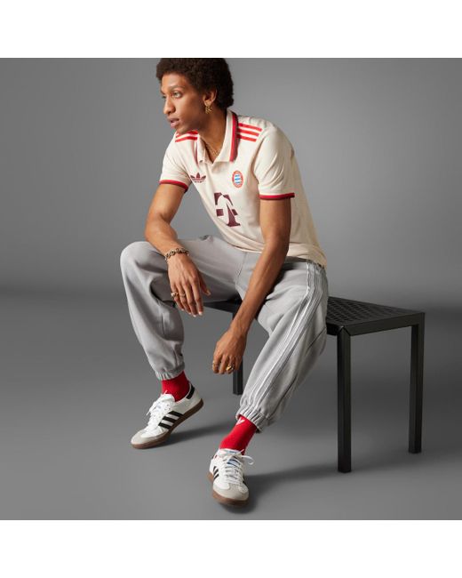 Adidas White Fc Bayern 24/25 Third Jersey for men