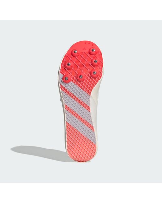 Adidas Pink Adizero Tj/Pv Track And Field Shoes