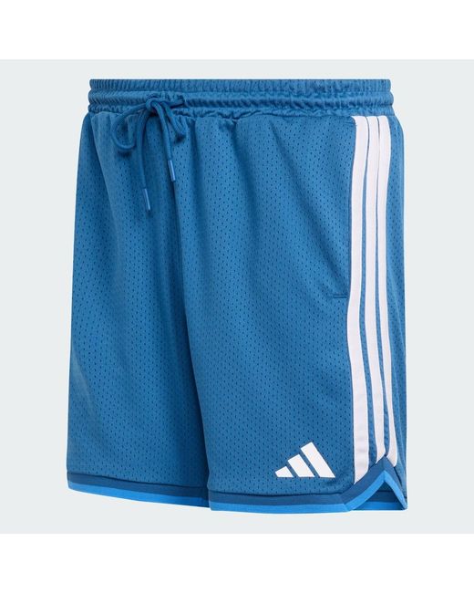 Adidas Blue Stadium Mesh Shorts for men