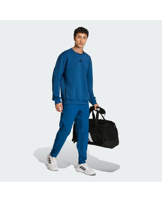 Adidas Blue D4T Workout Joggers for men
