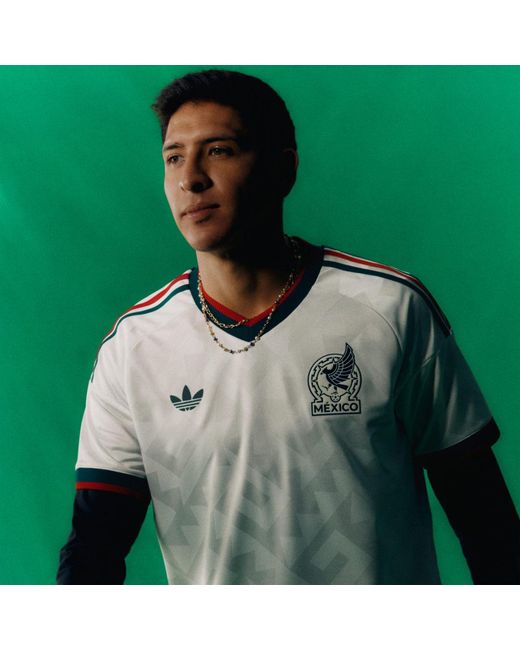 Adidas Green Mexico 26 Away Authentic Jersey for men