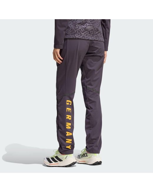 Adidas Blue Ger Xpr Crosscountry-Ski Softshell Bottoms