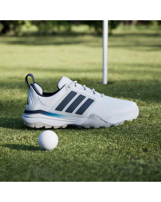 Adidas Blue Adipower 26 Wide Spikeless Golf Shoes for men