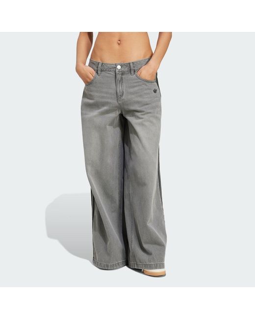 Adidas Gray Adicolor Denim Adilenium Pant