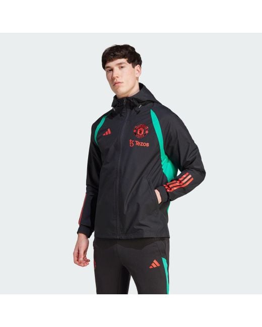 adidas Manchester United Tiro 23 All weather Jacket in Blue for Men Lyst UK