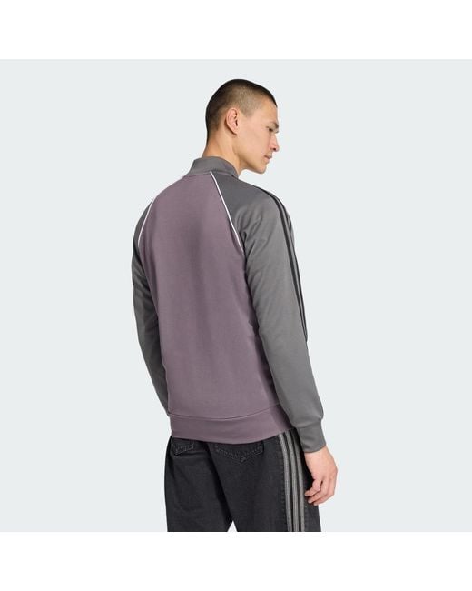 Adidas Purple Adicolor Classics Sst Track Jacket for men