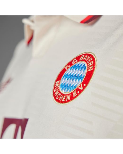 Adidas White Fc Bayern 24/25 Third Jersey for men
