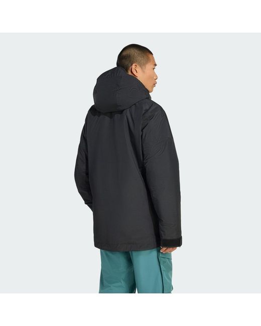 Adidas Black Terrex Xploric 2 Layer Insulated Climaproof Jacket for men