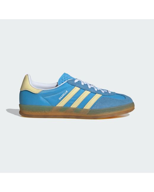 Gazelle Indoor Ie2960 Semi Burst Almost Yellow Cloud White di Adidas in Blue