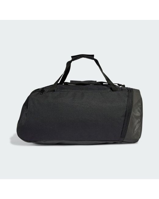 Adidas Black Essentials 3-Stripes Duffel Bag Medium