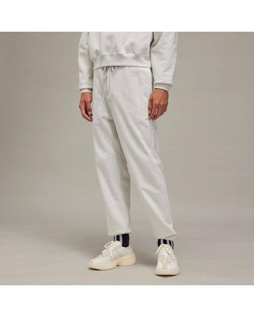 Adidas Gray Y-3 Brushed Terry Track Joggers