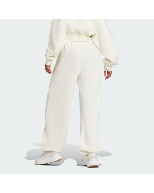 Adidas White Soft Lux Loose Pant