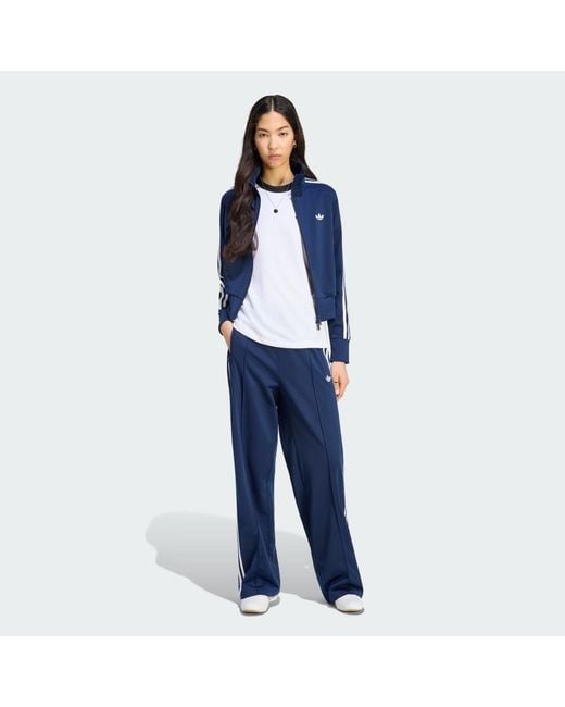 Adidas Blue Firebird Loose Track Tracksuit Bottoms
