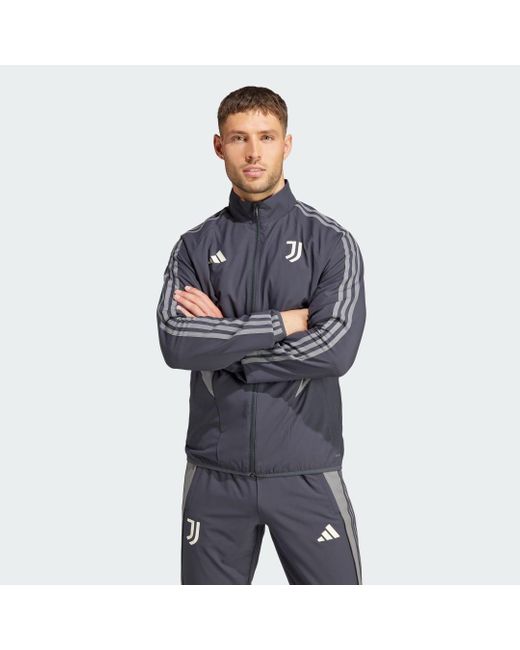 Adidas Gray Juventus Anthem Jacket for men