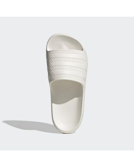 Adidas White Adilette Ayoon Slides