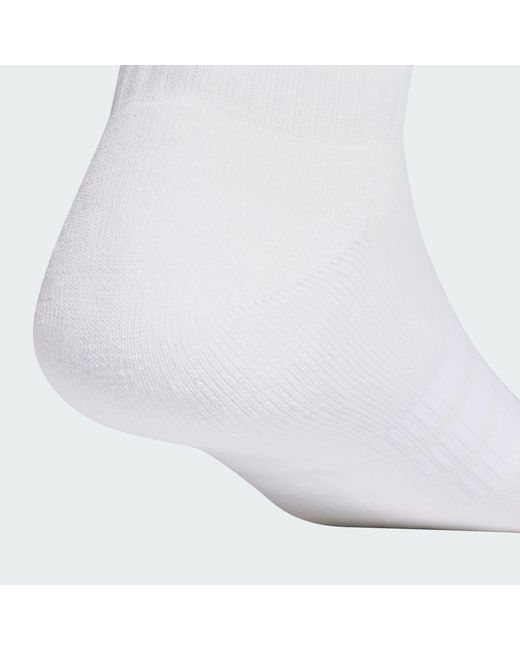Adidas Originals White Cushioned Essentials Low Cut Socks 3 Pair Pack