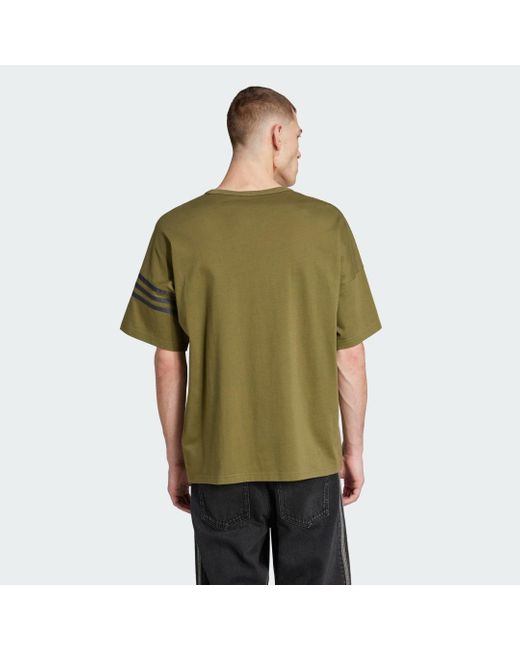 Adidas Originals Green Neuclassics Tee for men