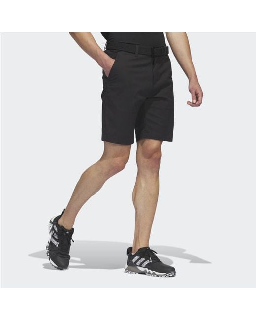 Adidas Black Go-to 9 Golf Shorts for men