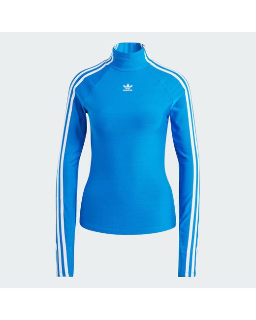 Adidas Blue Adilenium Tight Long-sleeve Top Long-sleeve Top