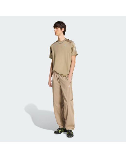 Adidas Natural F50 Loose Striped Track Tracksuit Bottoms for men