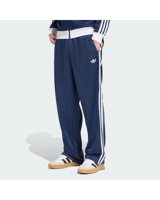 Adidas Blue Adicolor Loose Tracksuit Bottom for men