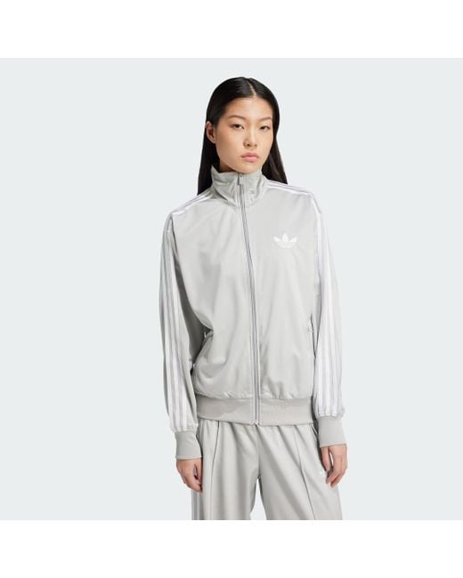 Track Top Adicolor Classic Firebird Loose di Adidas in Gray