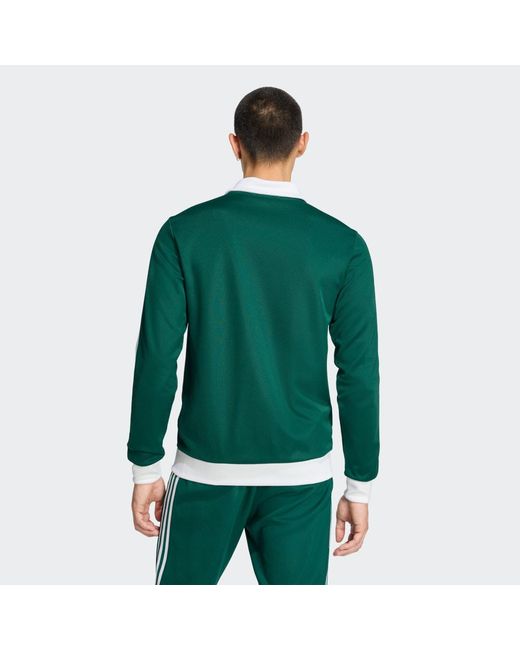 Track Top Iconico di Adidas in Green da Uomo