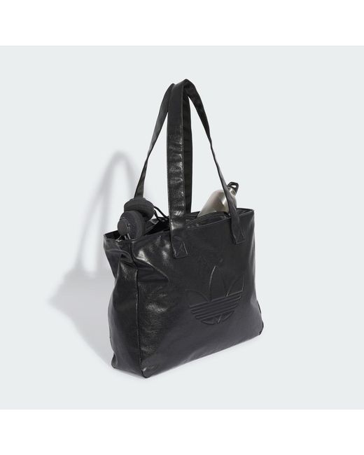 Adidas Black Shopper Metallic Pu Bag