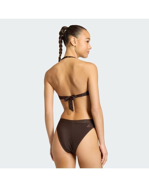 Adidas Originals Multicolor Iconisea Ribbed Padded Bandeau Bikini Top