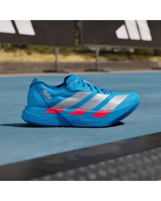 Adidas Blue Adizero Adios Pro 4 Shoes for men