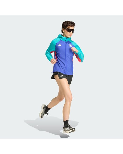 Adidas Blue Vienna Marathon Running Jacket