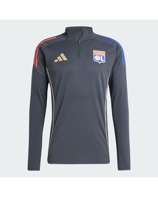 Adidas Blue Olympique Lyonnais Tiro 25 Competition Training Top for men