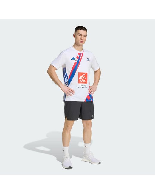 Adidas White Ffhb Match Jersey for men