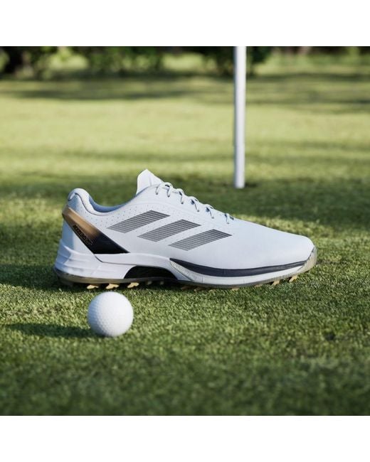 Adidas White Adizero Zg Spikeless Golf Shoes for men