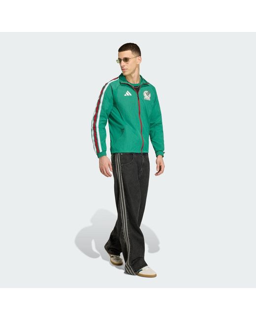 Adidas Green Mexico Home Anthem Jacket for men