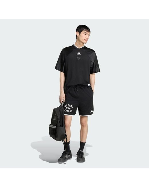Adidas Black Lifestyle Marvel Spider- Mesh Short Kr5354 for men