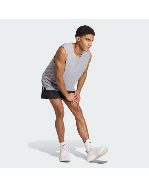 Adidas Purple Adi365 Climacool+ Engineered Tank Top for men