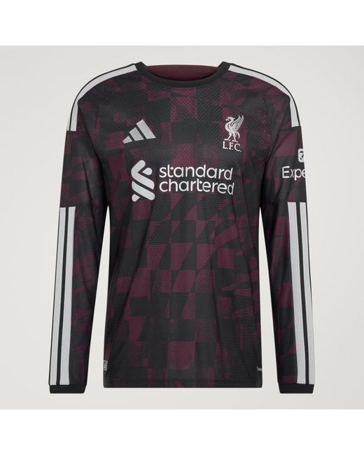 Adidas Blue Liverpool Fc 26/27 Third Authentic Jersey Longsleeve for men