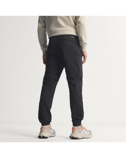 Adidas Black Terrex Xperior Utilitas Clima365 Zip-Off Tracksuit Bottoms for men