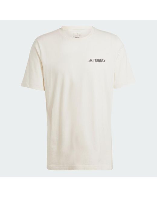 Adidas Natural Terrex Back Graphic T-Shirt for men