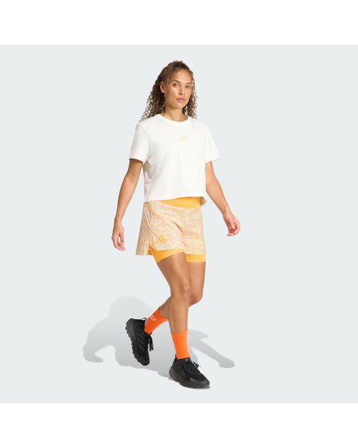 Adidas White Terrex Multi T-Shirt Meadow Pack